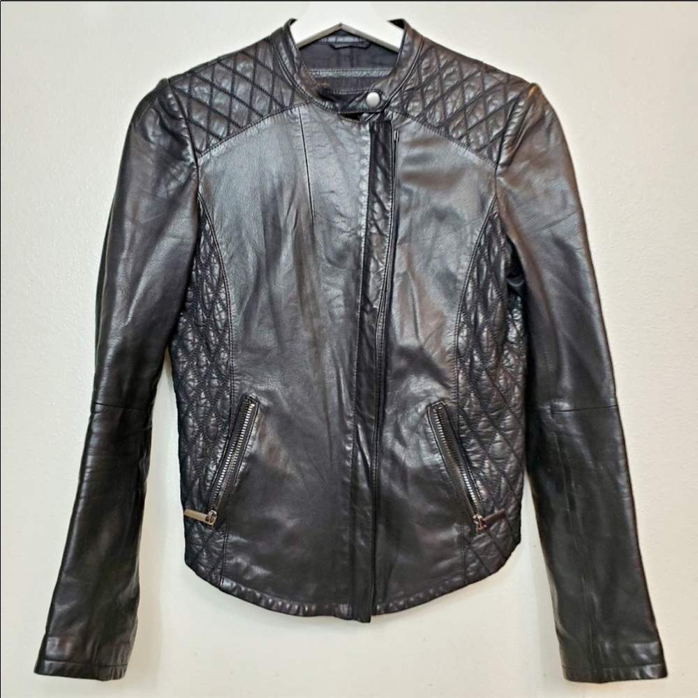 Zara Faux Leather Moto Jacket